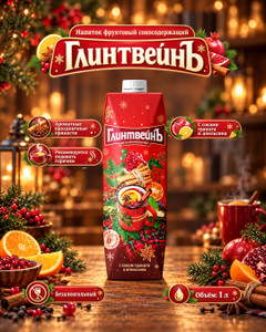 Напиток фруктовый сокосодержащий "ГлинтвейнЪ", 1 л