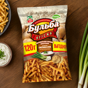 Kartupeļu salmiņi Bulba Sticks, 120 g, dažādi veidi