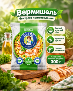 Вермишель, Петра, 50 г, в ассортименте