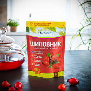 Šķīstošais dzēriens Fitolain Mežrozīšu, 80 g