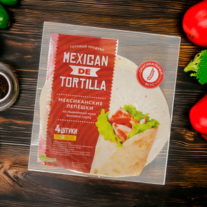 Мексиканские пшеничные лепёшки "Tortillas", 265 г, в ассортименте