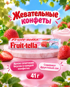 Конфеты жевательные, Fruittella, 41 г, в ассортименте