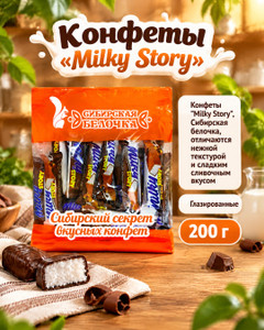 Конфеты "Мilky Story", Сибирская белочка, 200 г