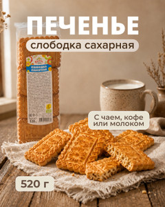 Slobodka sugar cookies TM Dymka 520g