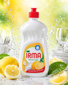 Гель для мытья посуды, IRMA, 450 г, в ассортименте