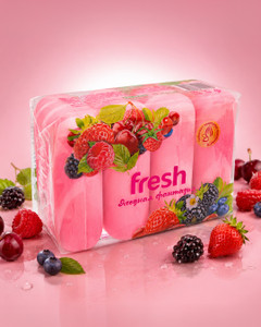 Крем-мыло туалетное, Fresh, 4 шт., в ассортименте