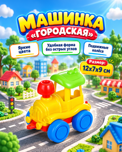 Машинка "Городская", НОРДПЛАСТ, в ассортименте