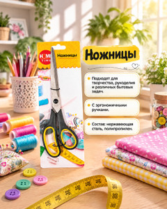 Ножницы, Home Time, в ассортименте