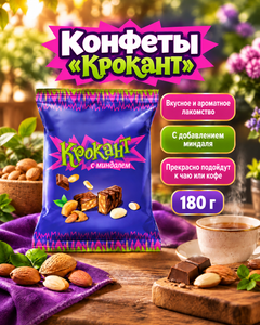 Конфеты "Крокант", с миндалём, 180 г
