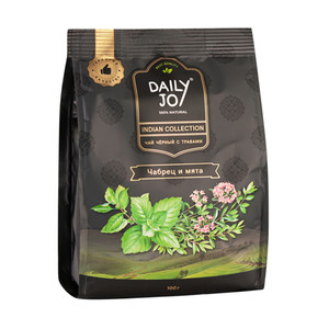 Чай чёрный "Чабрец и мята", Daily Joy, 100 г