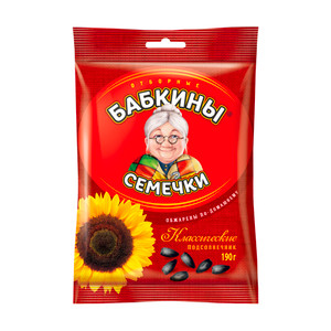 Семечки подсолнечника жареные, Бабкины семечки, 190 г