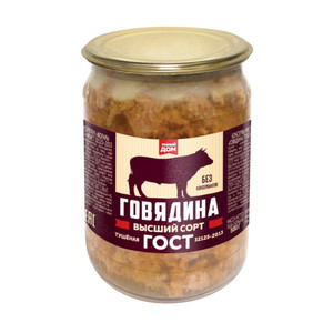 Говядина тушёная, Умный дом, 500 г