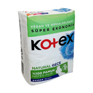 Прокладки Kotex Natural,  ночные 14 шт.