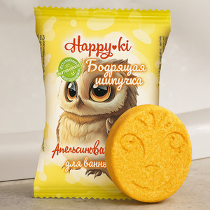 Шипучее средство для ванн, Happyki, 40 г, в ассортименте