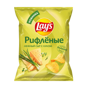 Чипсы "Нежный сыр с луком", Lay's, 105 г