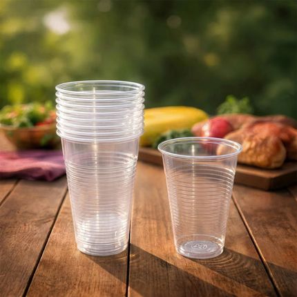 Стакан одноразовый, 200 мл, 10 шт., в ассортименте