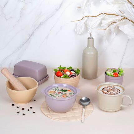 Бульонница с ручками, O'Kitchen, 550 мл, в ассортименте