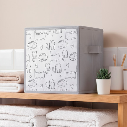 Коробка складная, Home Time, 25х25х25 см, в ассортименте