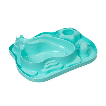 Тарелка "Ешь и изучай", 257х212х59 мм, в ассортименте