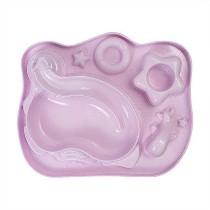 Тарелка "Ешь и изучай", 257х212х59 мм, в ассортименте