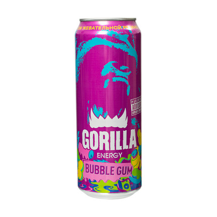 Напиток энергетический "Sugar Free", GORILLA, 450 мл, безалкогольный, газированный, в ассортименте - купить в интернет-магазине Fix Price в г. Москва по цене 99 ₽