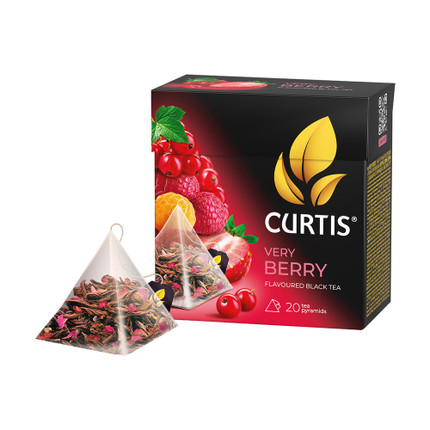 Чай черный "Very Berry", CURTIS, 20 пирамидок