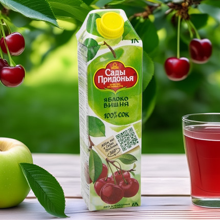 Juice Sady Pridonya Apple&Cherry 1 L