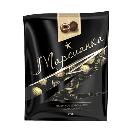 Конфеты "Три шоколада", Марсианка, 200 г