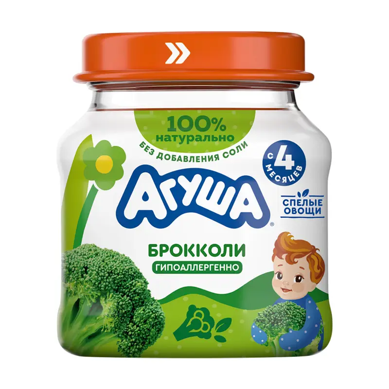 Пюре овощное, Агуша, 80 г, в ассортименте