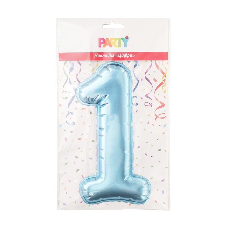 Наклейка "Цифра", Party, в ассортименте