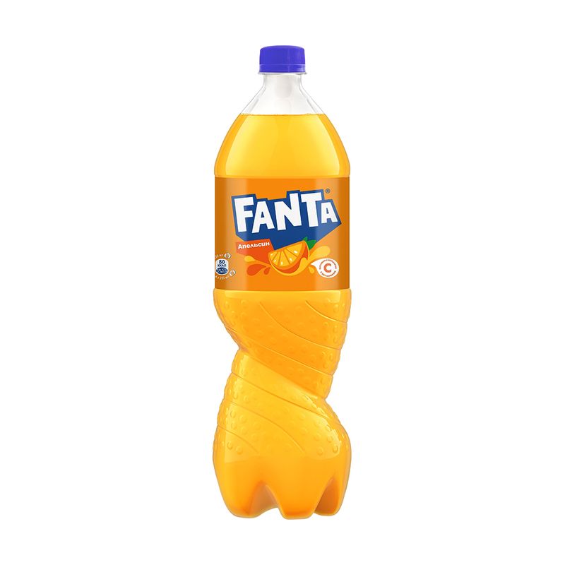 Напиток газированный "Апельсин", Fanta, 1 л