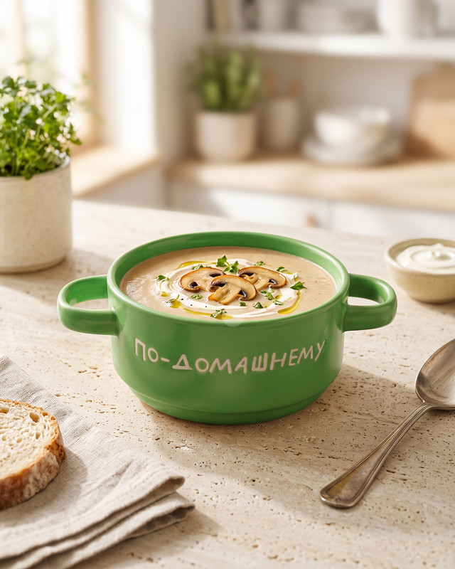 Бульонница с ручками, O'Kitchen, 650 мл, в ассортименте