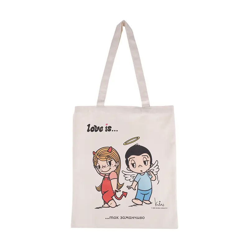 Сумка-шоппер "Love Is", 40х34 см, в ассортименте