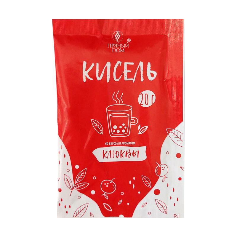 Кисель, ПРЯНЫЙ DОМ, со вкусом и ароматом клюквы, 20 г
