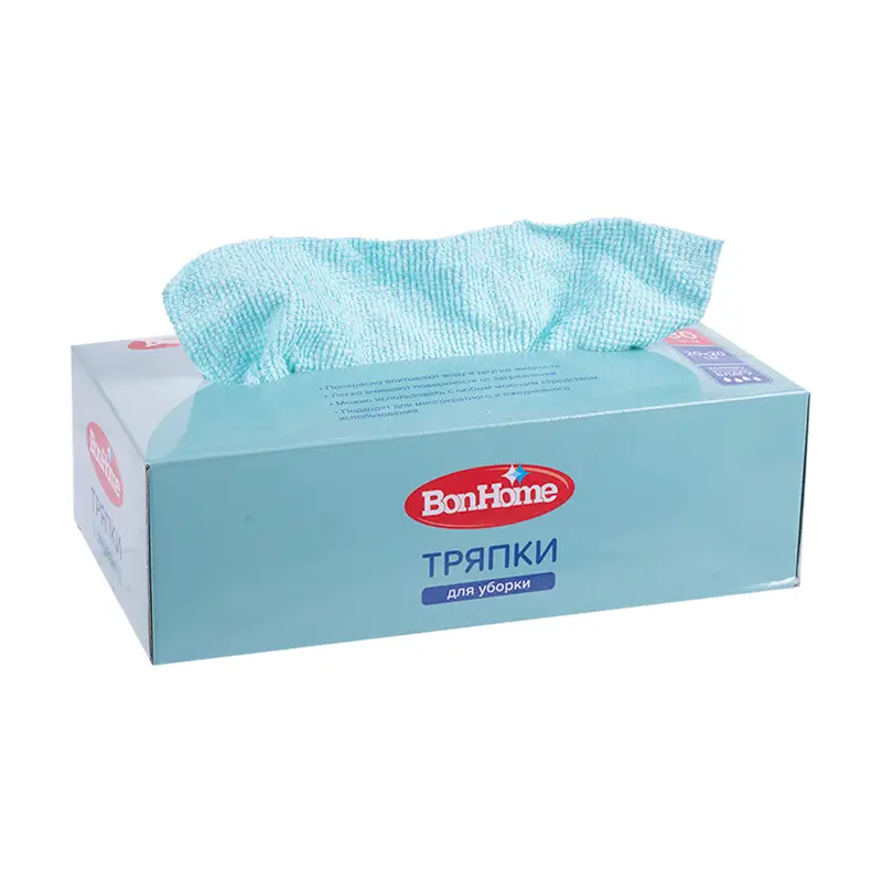 Тряпки для уборки, BonHome, 20х20 см, 30 шт., в ассортименте