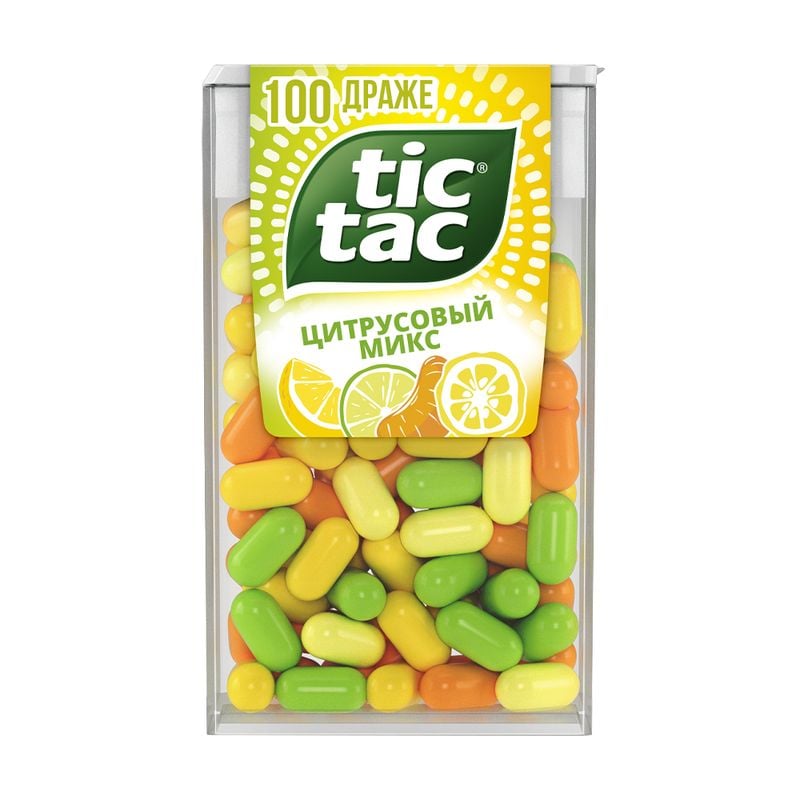 Драже, Tic Tac, 49 г, в ассортименте