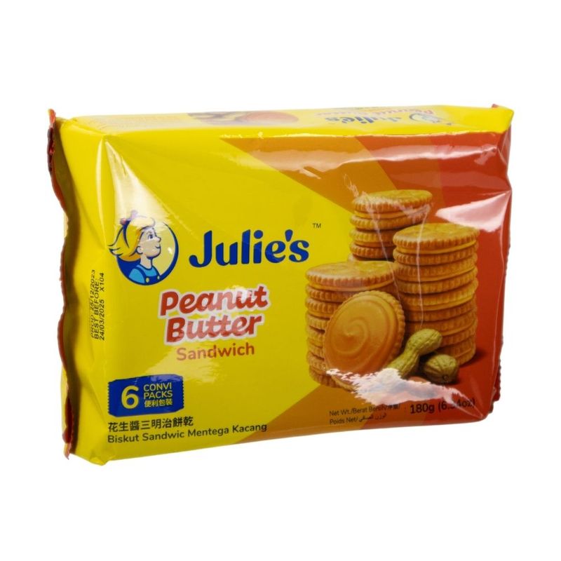 Печенье Julies арахисовый cэндвич 180г