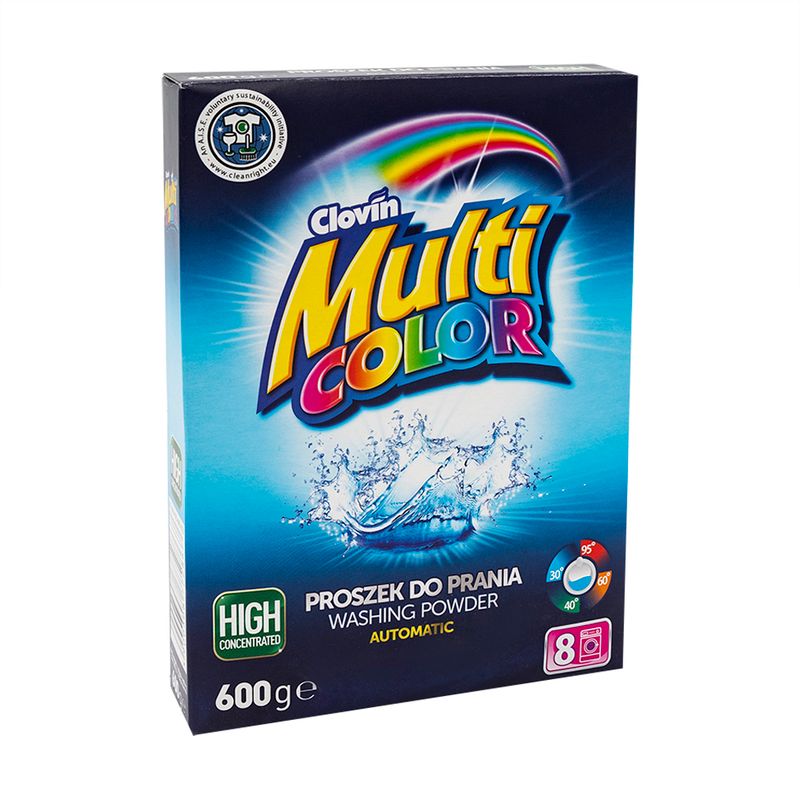 Стиральный порошок, Multi Сolor, Clovin, 600 г