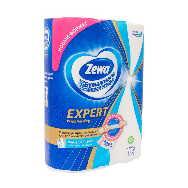 Полотенца бумажные, "Expert", Zewa, 2 рулона