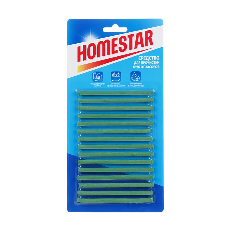 Средство для прочистки труб, Homestar, 15 шт.