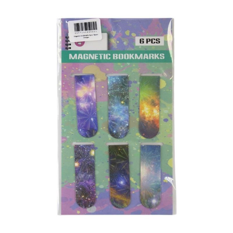Закладки магнитные, 6 шт., 6*2 см.