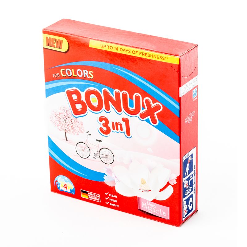 Стиральный порошок "3 in 1", Bonux, 400 г, в ассортименте