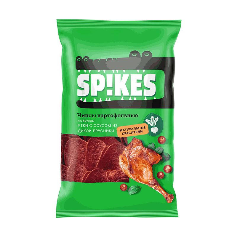 Чипсы картофельные, SPIKES, 80 г, в ассортименте