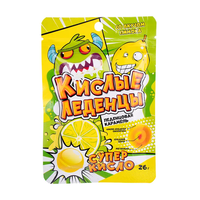 Кислые леденцы, 26 г, в ассортименте