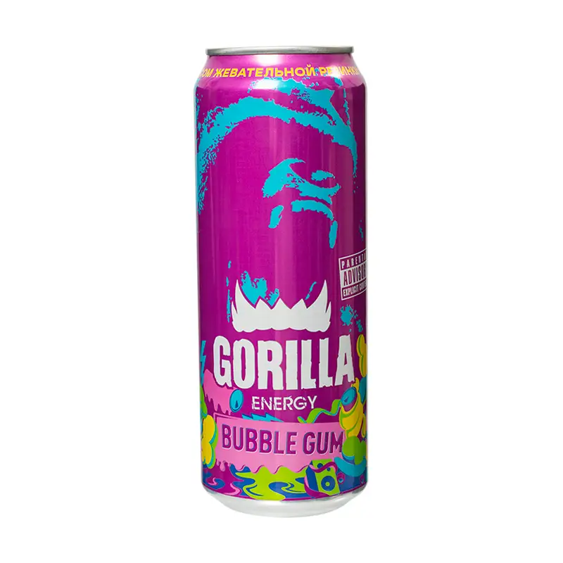 Напиток энергетический "Sugar Free", GORILLA, 450 мл, безалкогольный, газированный, в ассортименте