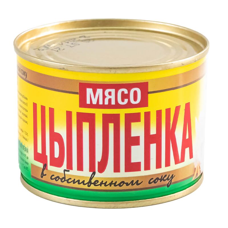 Мясо цыплёнка в собственном соку, 180 г