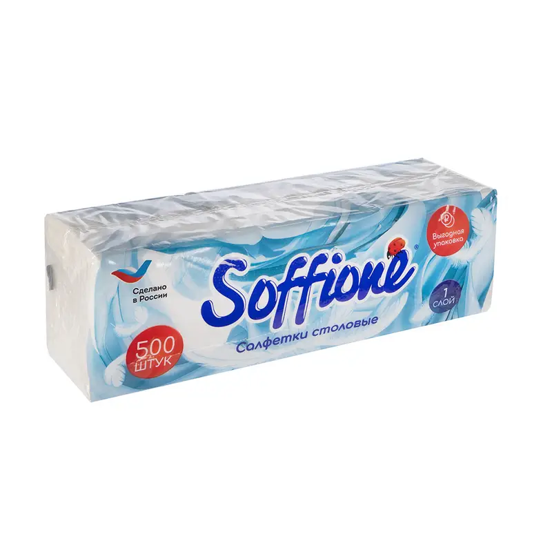 Салфетки бумажные, Soffione, 500 шт.