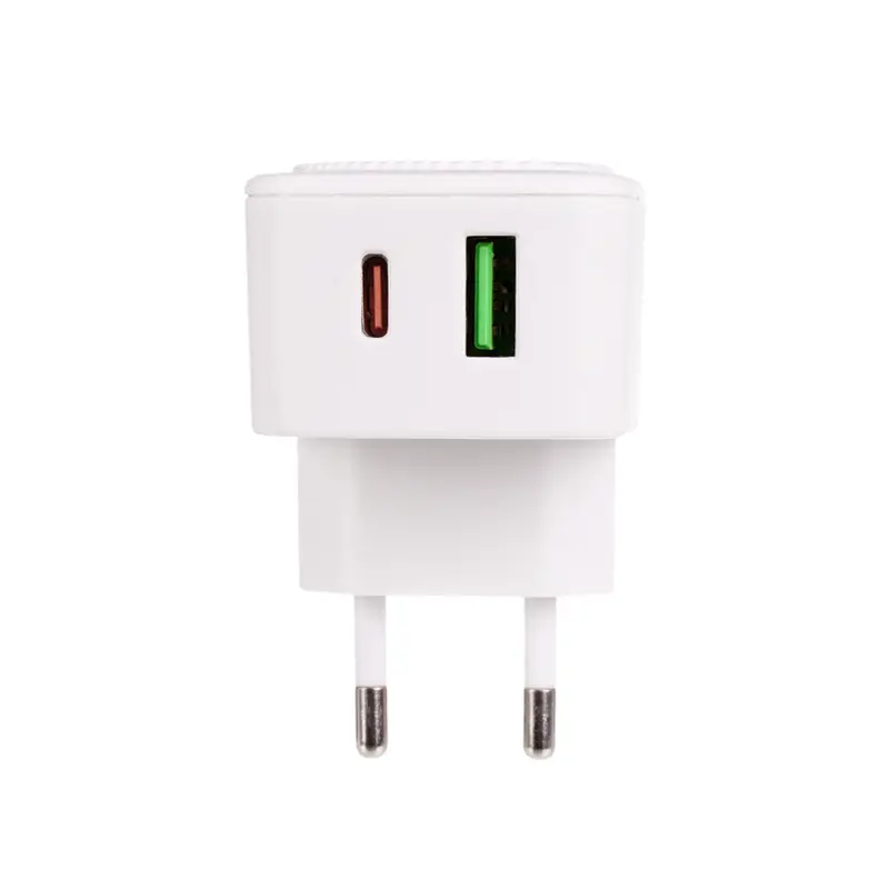 Сетевое зарядное устройство, USB + Type-C, в ассортименте