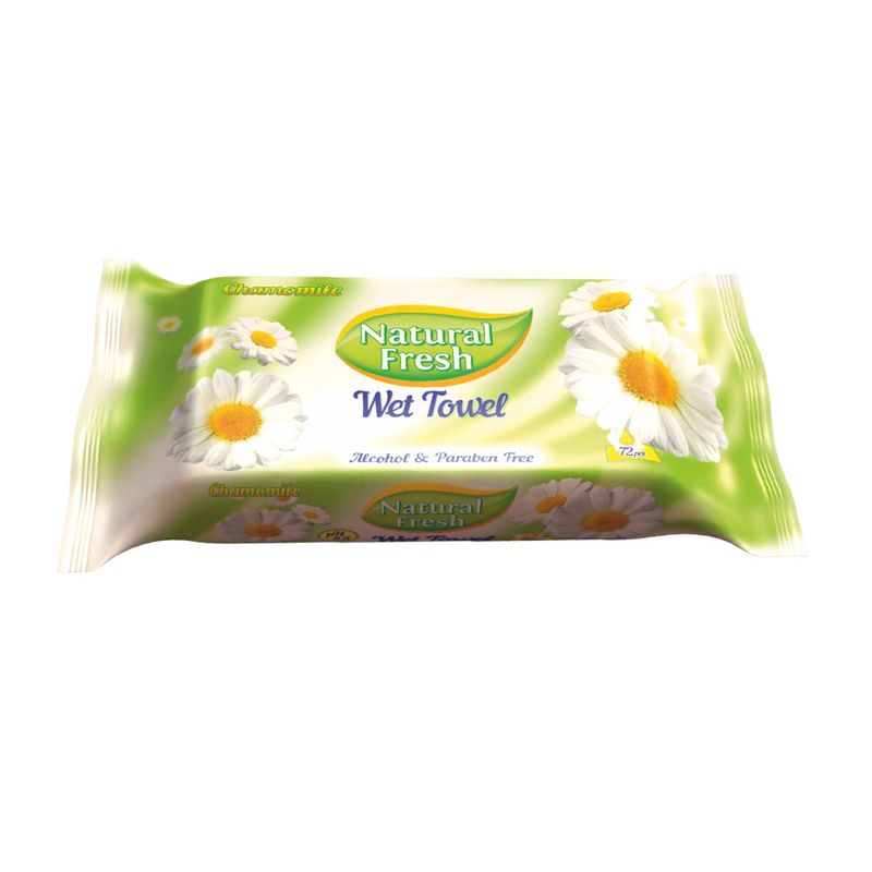 Влажные салфетки, Natural Fresh, 72 шт.
