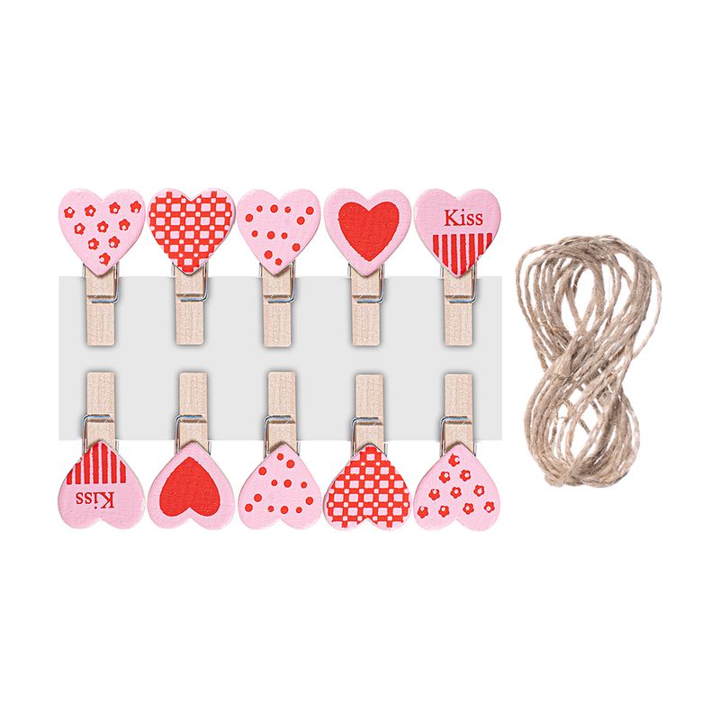 Клипсы декоративные "Сердца", With Love, 10 шт., в ассортименте